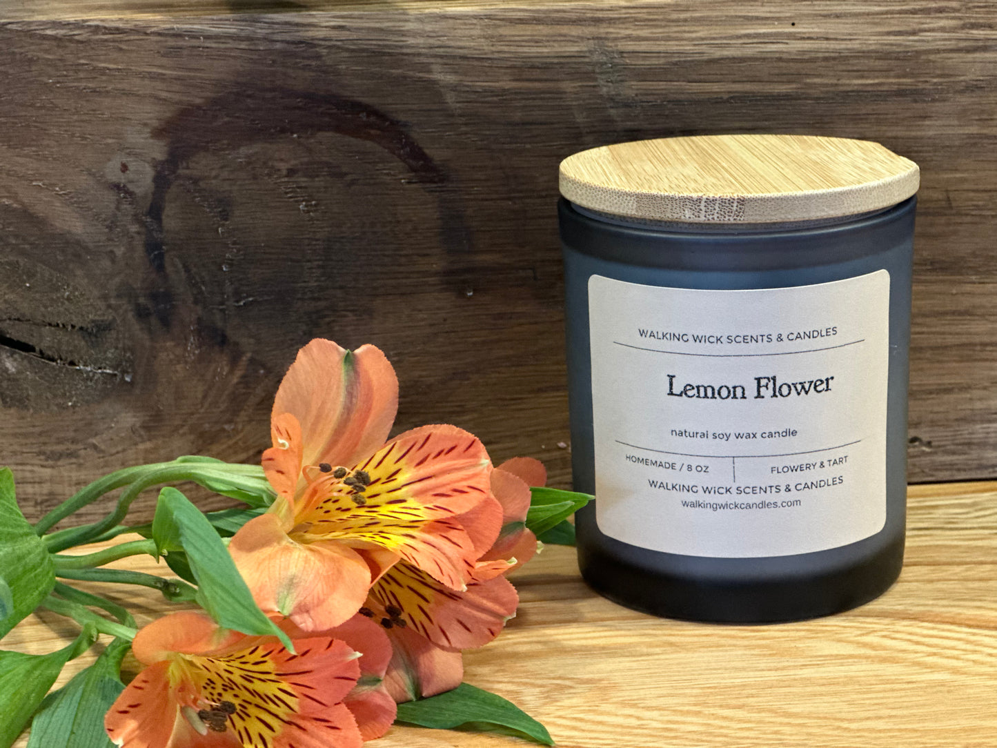 Lemon Flower Candle 8 oz