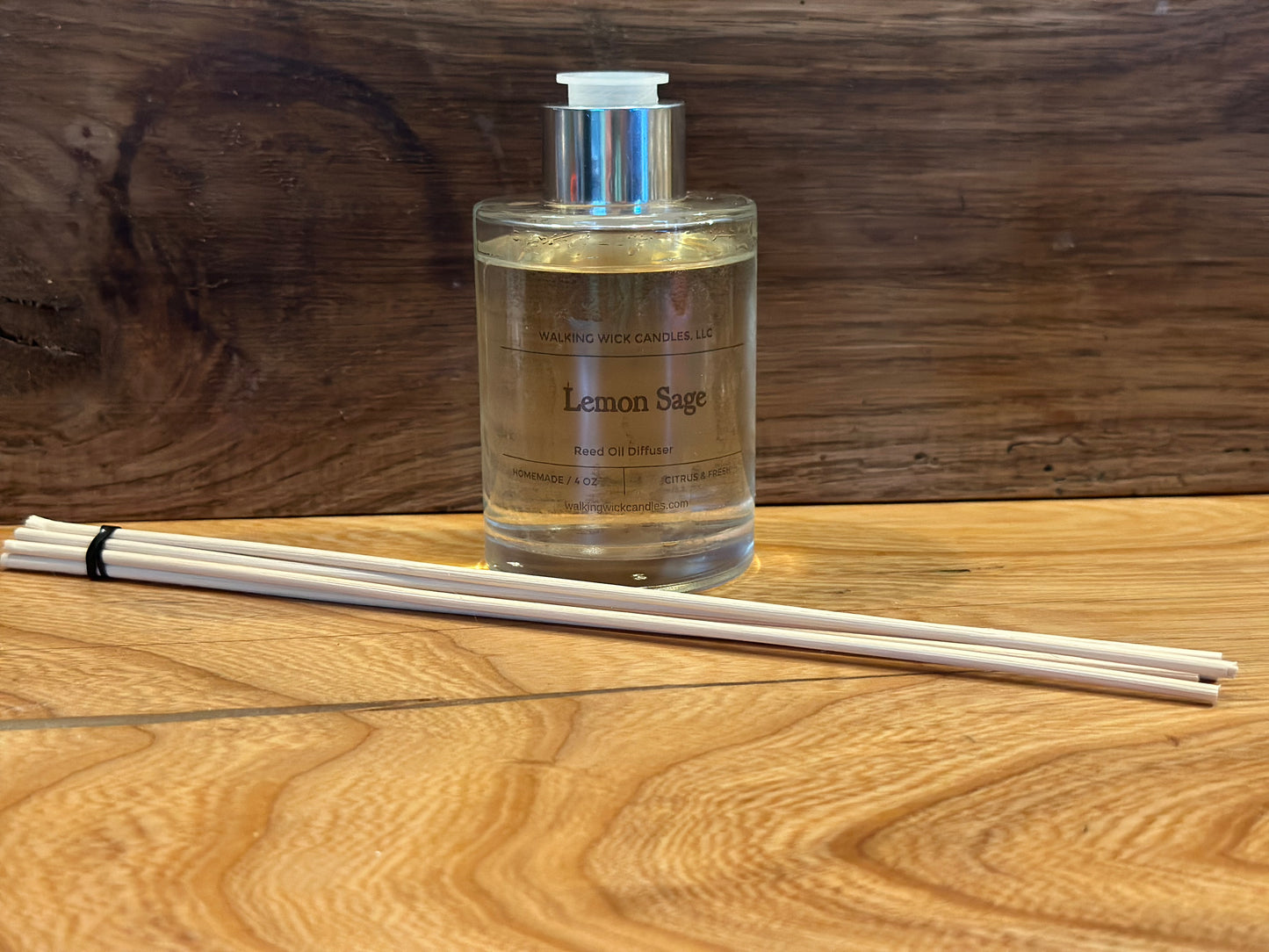 Lemon Sage Reed Oil Diffuser 4 oz