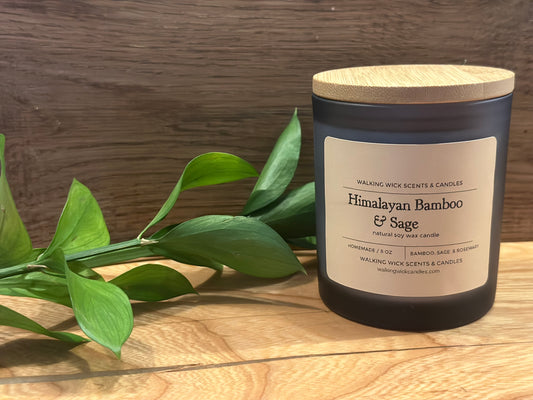 Himalayan Bamboo & Sage Candle 8 oz