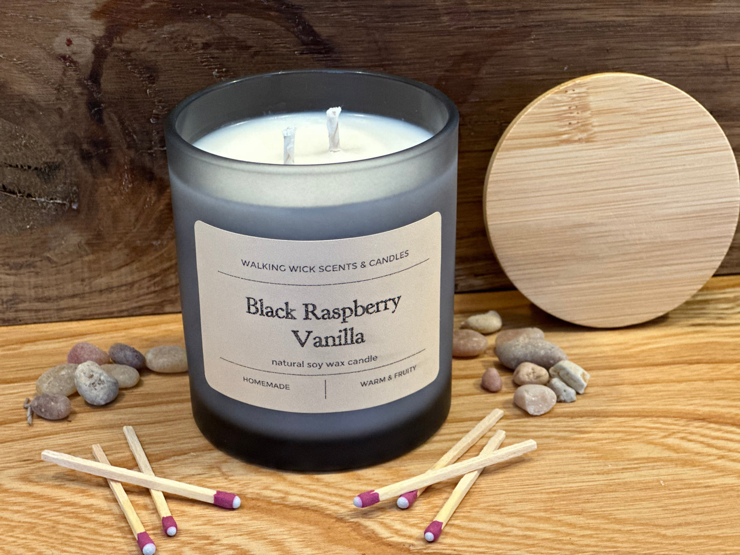 Black Raspberry Vanilla Candle 8 oz