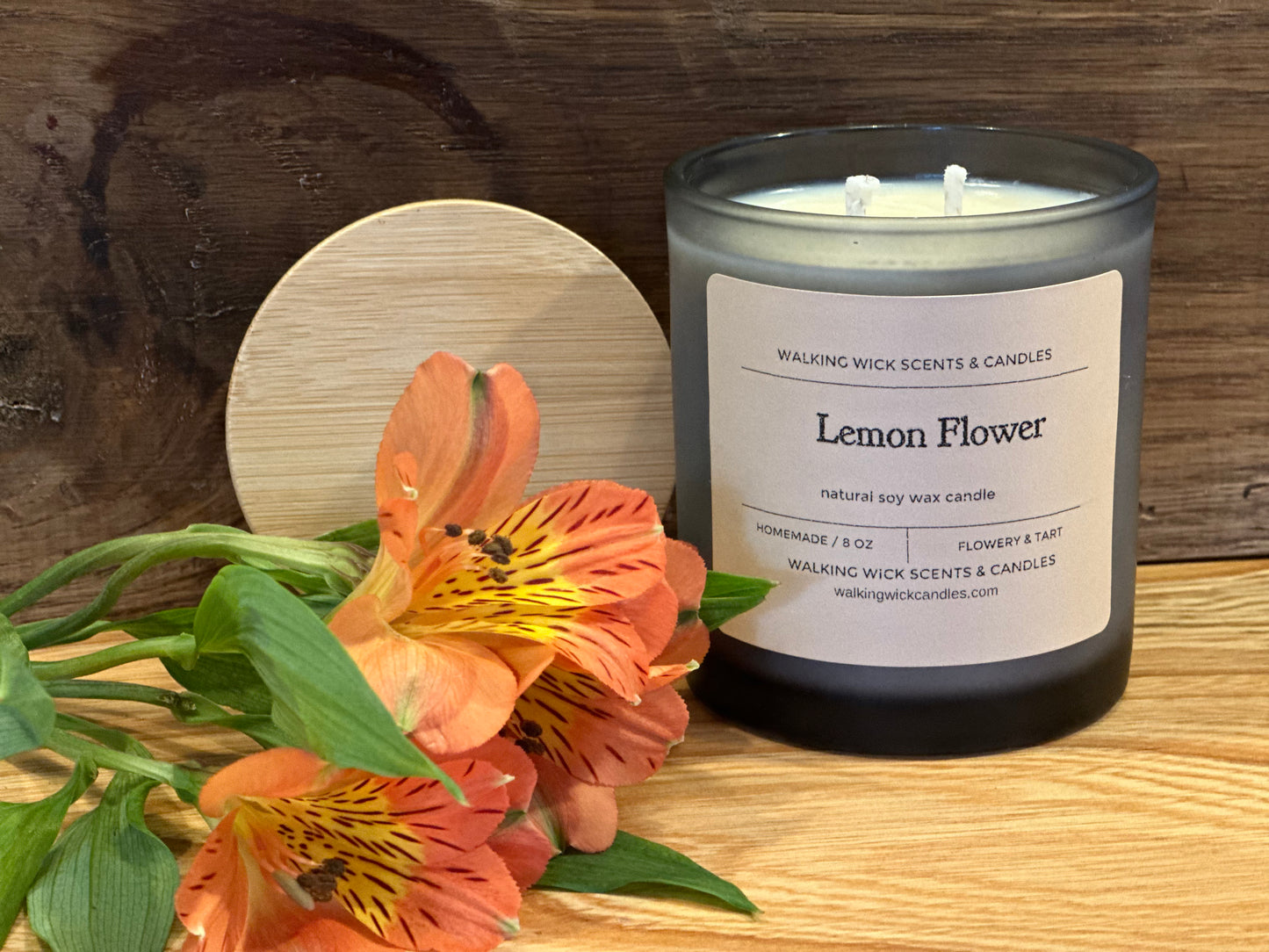 Lemon Flower Candle 8 oz