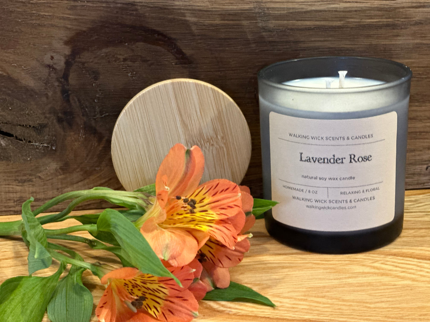 Lavender Rose Candle 8 oz