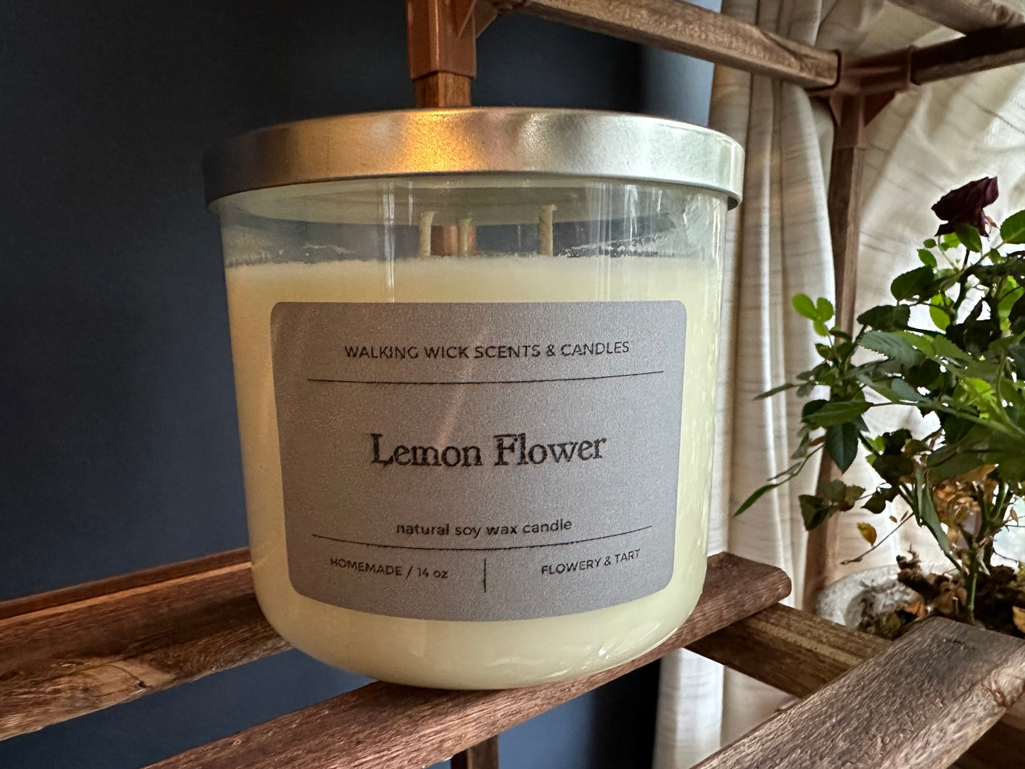 Lemon Flower Candle 14 oz